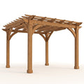 Cedar Pergola Designed for Outdoor Living, 10x10 Dimensions, FSC Certified Lumber, 6x6 Posts