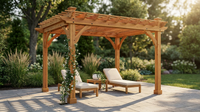 Yardistry Wood Pergola — Lifestyle